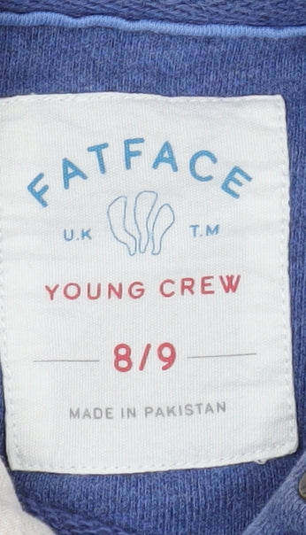 FatFace Boys Blue Hoodie 8-9 Years Roller Skate Print
