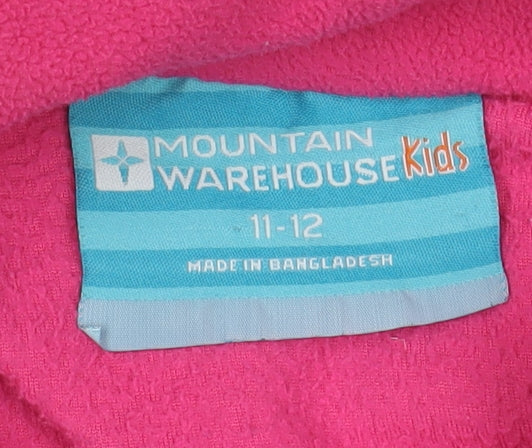 Mountain Warehouse Girls Pink Fleece Jacket 11-12 Years