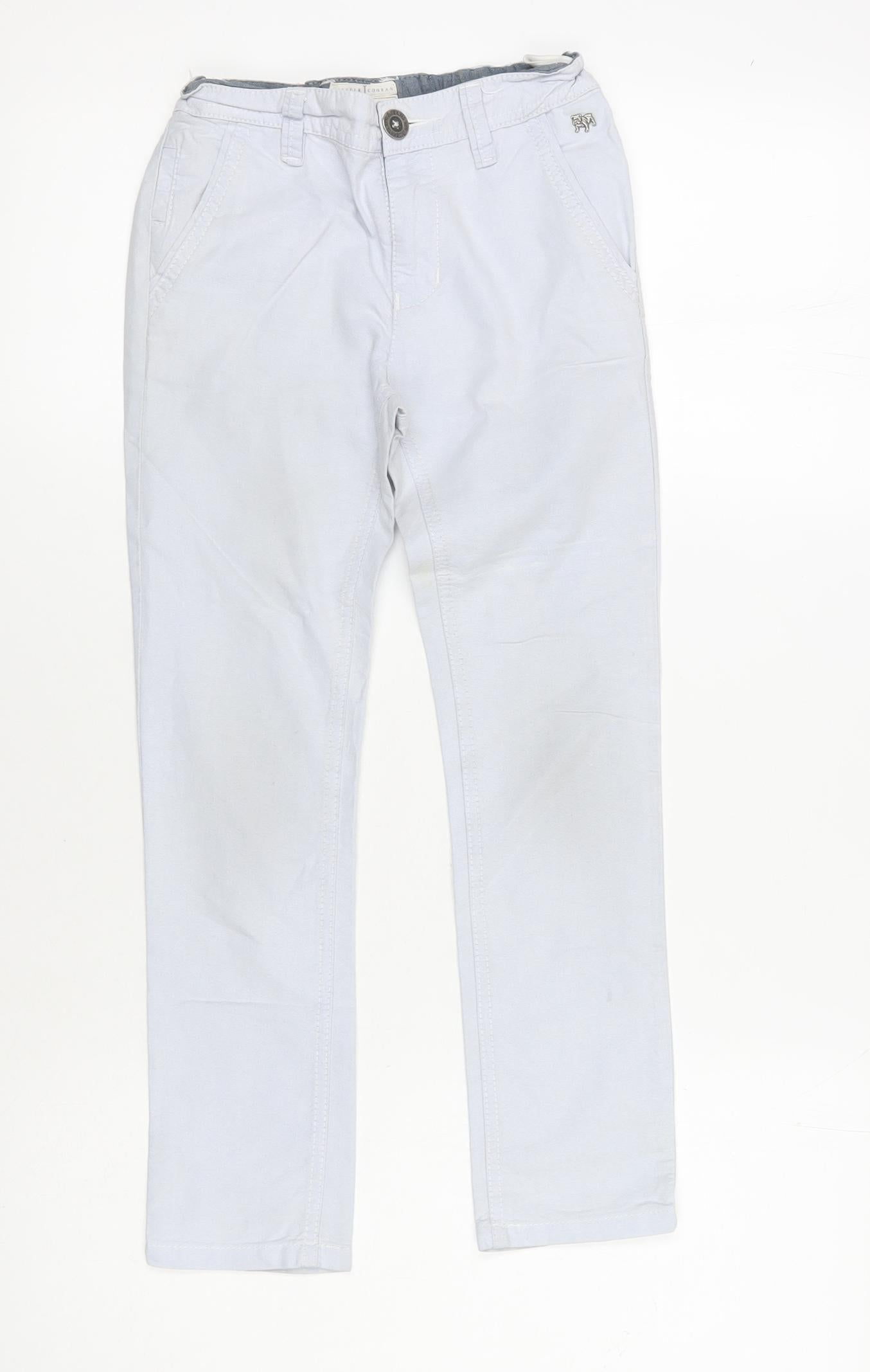 Jasper Conran Boys' White Chino Trousers, Size 7, Spring/Summer