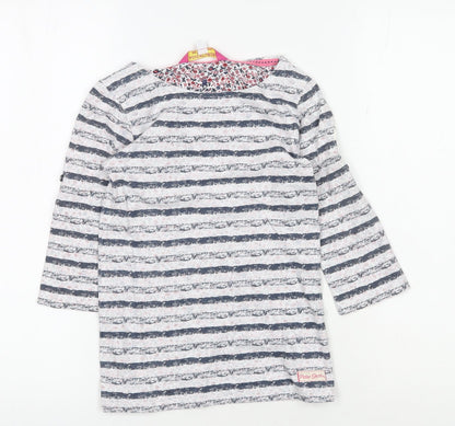 Adventurers by Peter Storm Girls Blue Striped T-Shirt, 7-8 Years