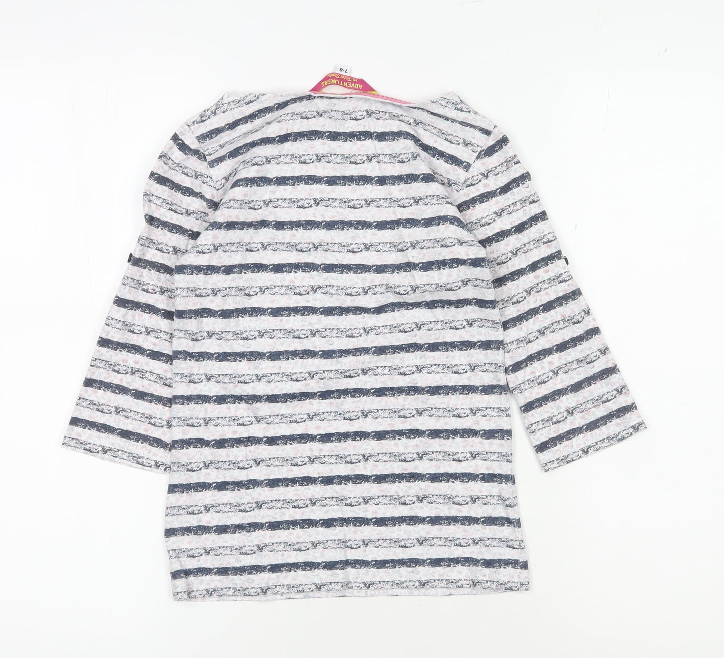 Adventurers by Peter Storm Girls Blue Striped T-Shirt, 7-8 Years
