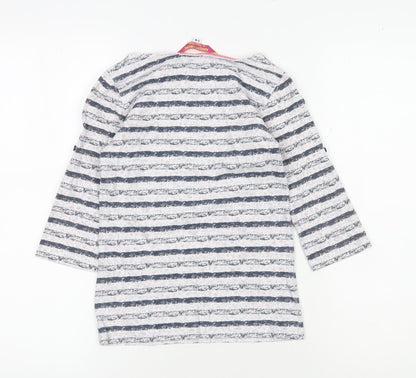 Adventurers by Peter Storm Girls Blue Striped T-Shirt, 7-8 Years