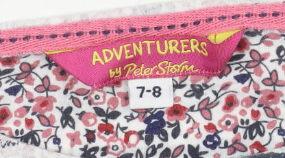 Adventurers by Peter Storm Girls Blue Striped T-Shirt, 7-8 Years