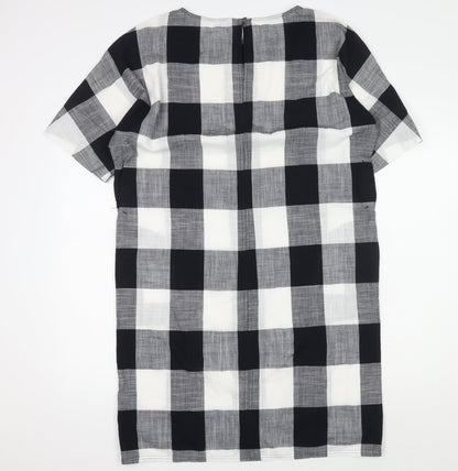Jigsaw Women's Black Check Shift Dress S