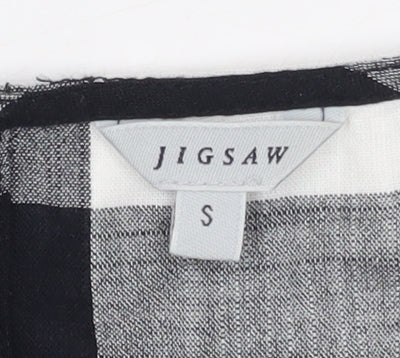 Jigsaw Women's Black Check Shift Dress S