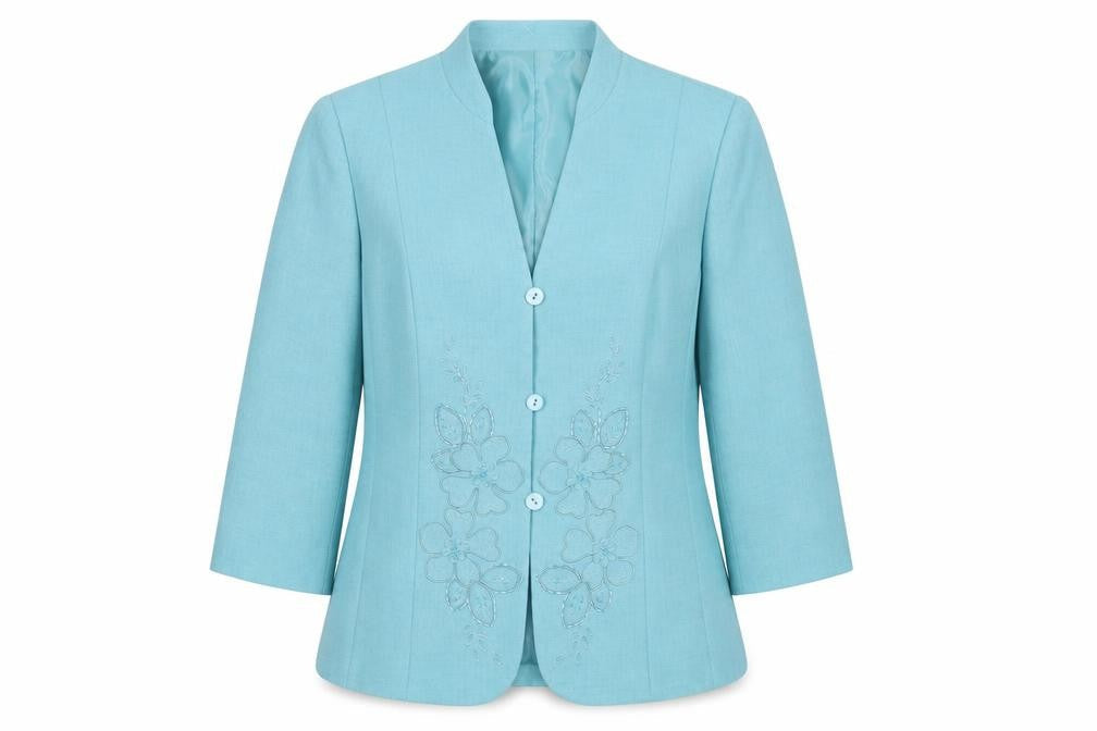 Womens UK Size 10 Eastex Regular Blue Blazer
