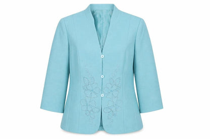 Womens UK Size 10 Eastex Regular Blue Blazer