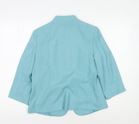 Eastex Women's Blue Floral Blazer Size 10