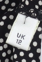 Womens UK Size 12 Viyella Black  Blouse