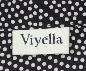 Womens UK Size 12 Viyella Black  Blouse