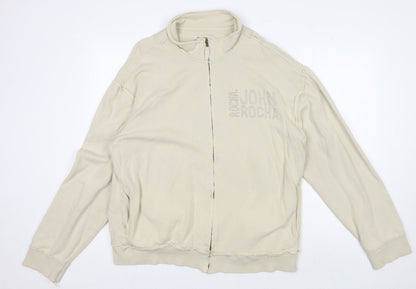 Mens UK Size L Rocha John Rocha Beige Bomber Jacket