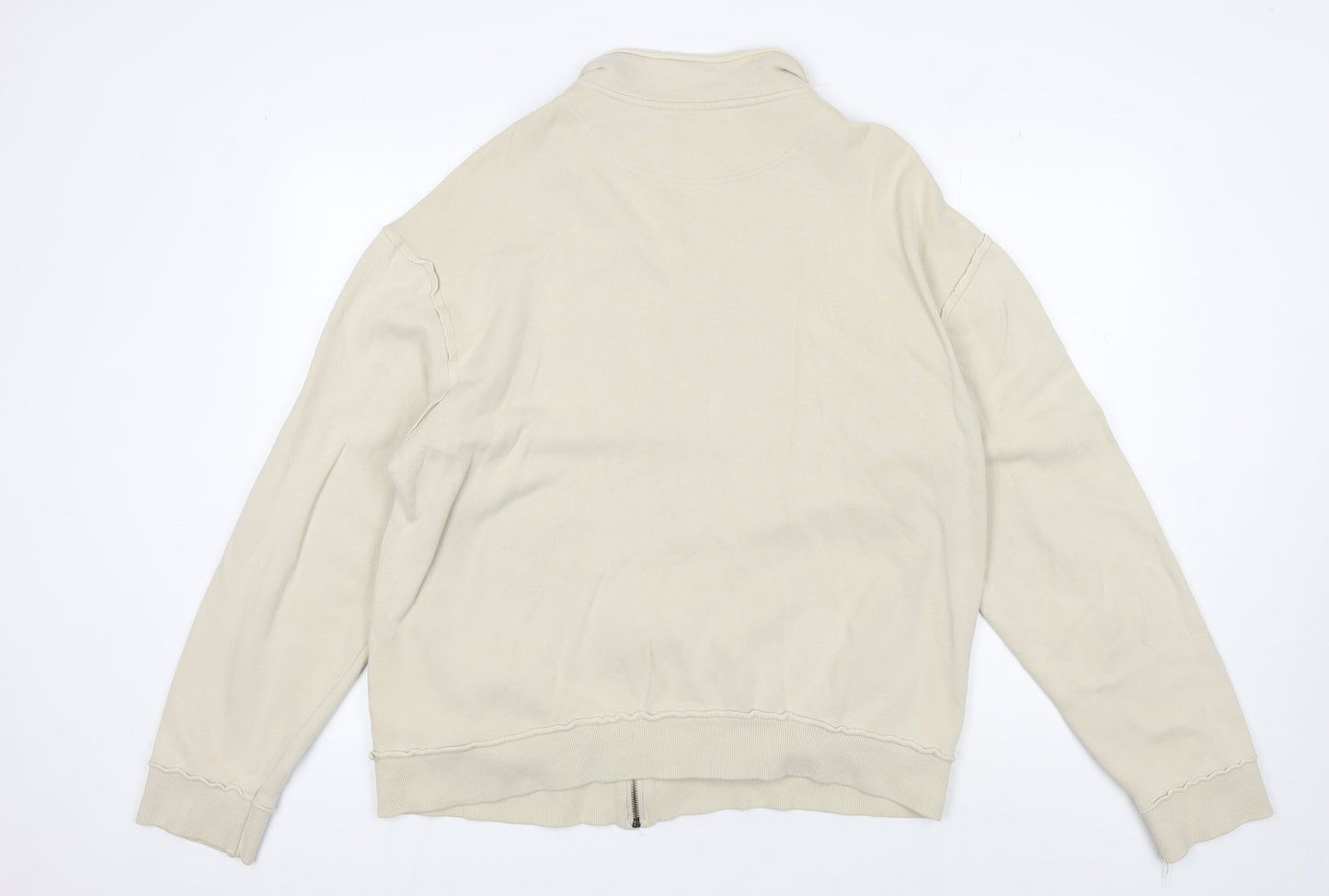 Mens UK Size L Rocha John Rocha Beige Bomber Jacket