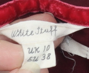 Womens UK Size 10 White Stuff Red Basic Blouse