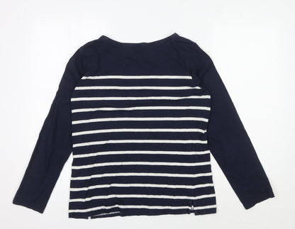 Regatta Women's Blue Striped T-Shirt Size 14
