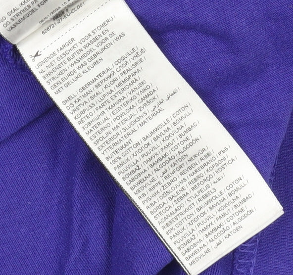 Puma Men's Purple Crew Neck Logo T-Shirt Medium