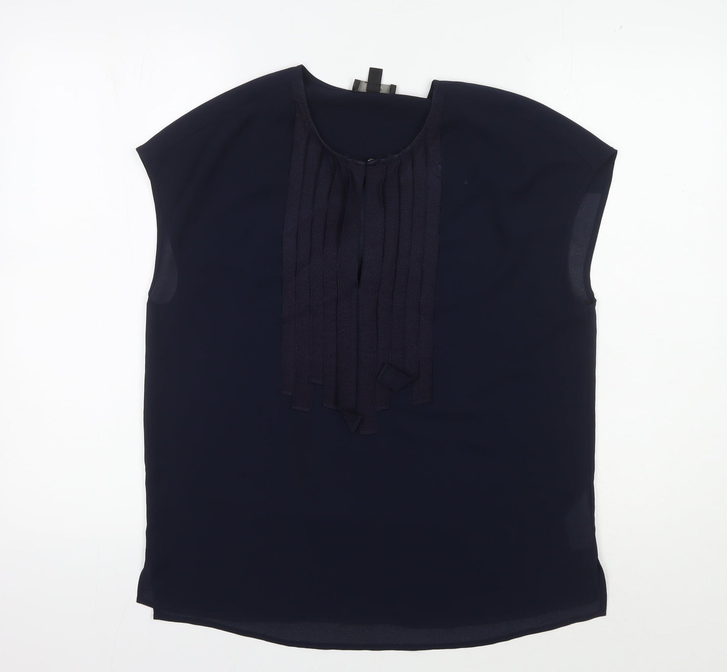 Womens UK Size 2 J.CREW Blue Basic Blouse