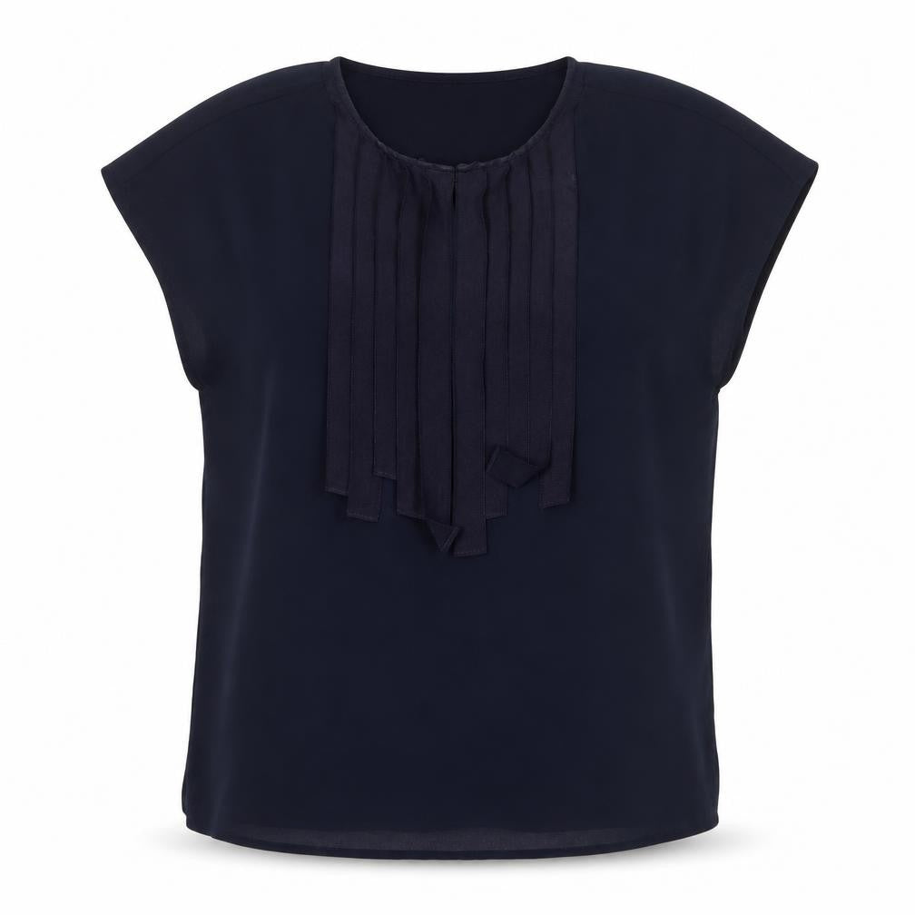 Womens UK Size 2 J.CREW Blue Basic Blouse