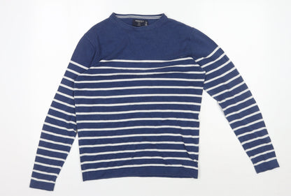 Womens UK Size S Springfield Blue Pullover Jumper