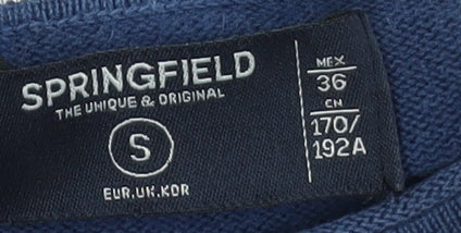 Womens UK Size S Springfield Blue Pullover Jumper