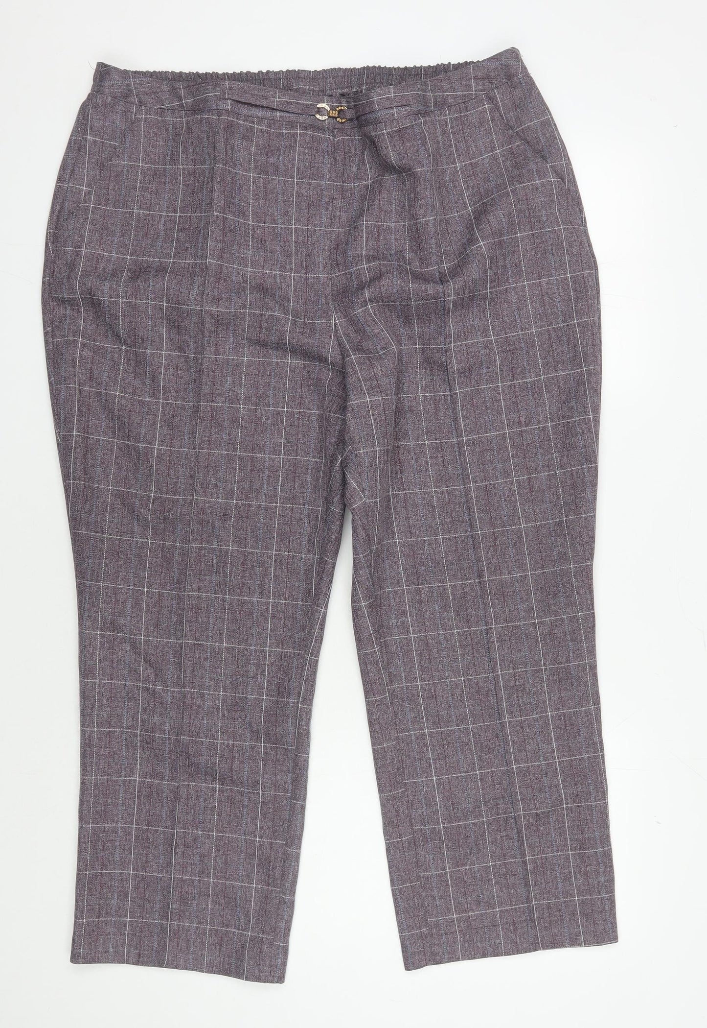 Womens UK Size 18 Damart Relaxed Fit  Multicoloured Trousers