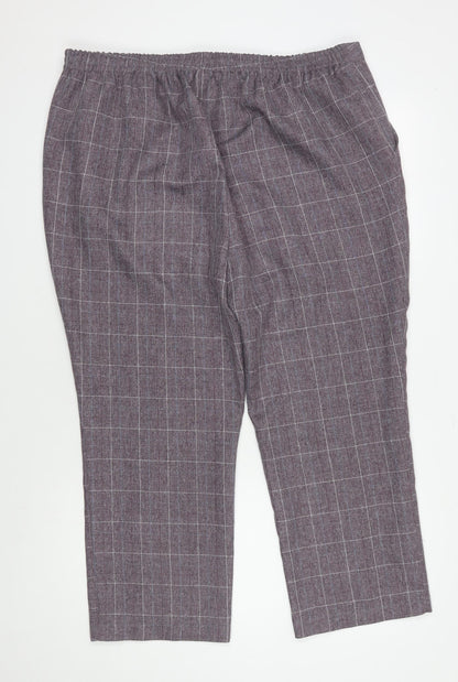 Womens UK Size 18 Damart Relaxed Fit  Multicoloured Trousers