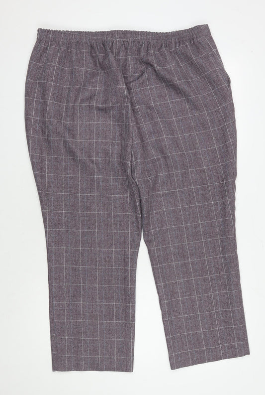 Womens UK Size 18 Damart Relaxed Fit  Multicoloured Trousers