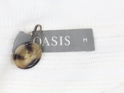 Womens UK Size M Oasis Ivory Pullover Jumper