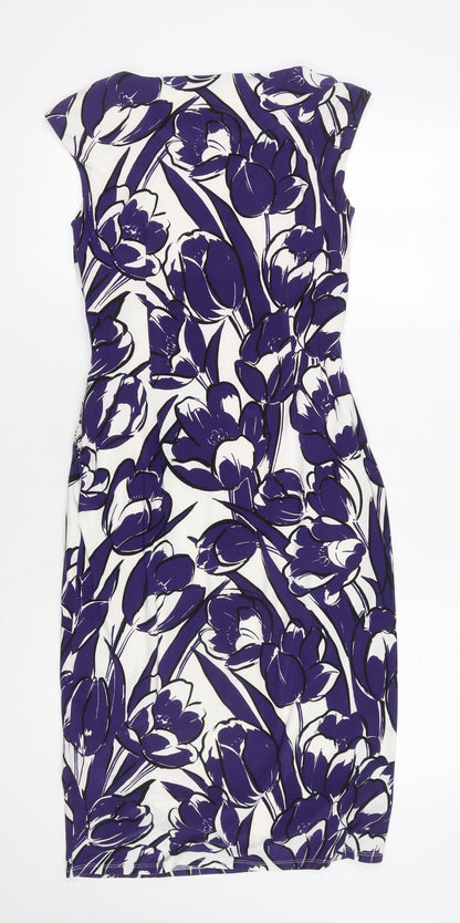 Présis Women Multicoloured Floral Sheath Dress Size 8