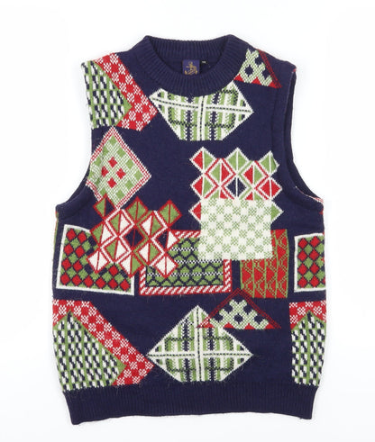 Beyond Retro XS Unisex Geometric Knit Vest