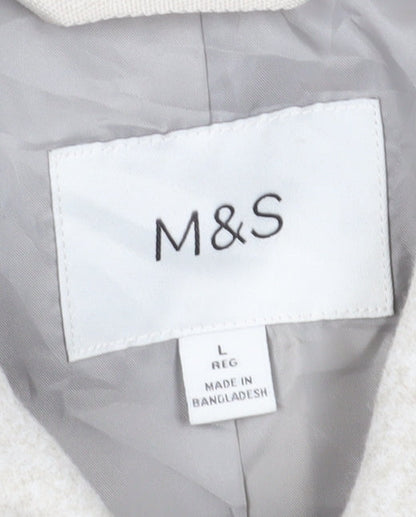 Mens UK Size L Marks and Spencer Beige Basic Jacket