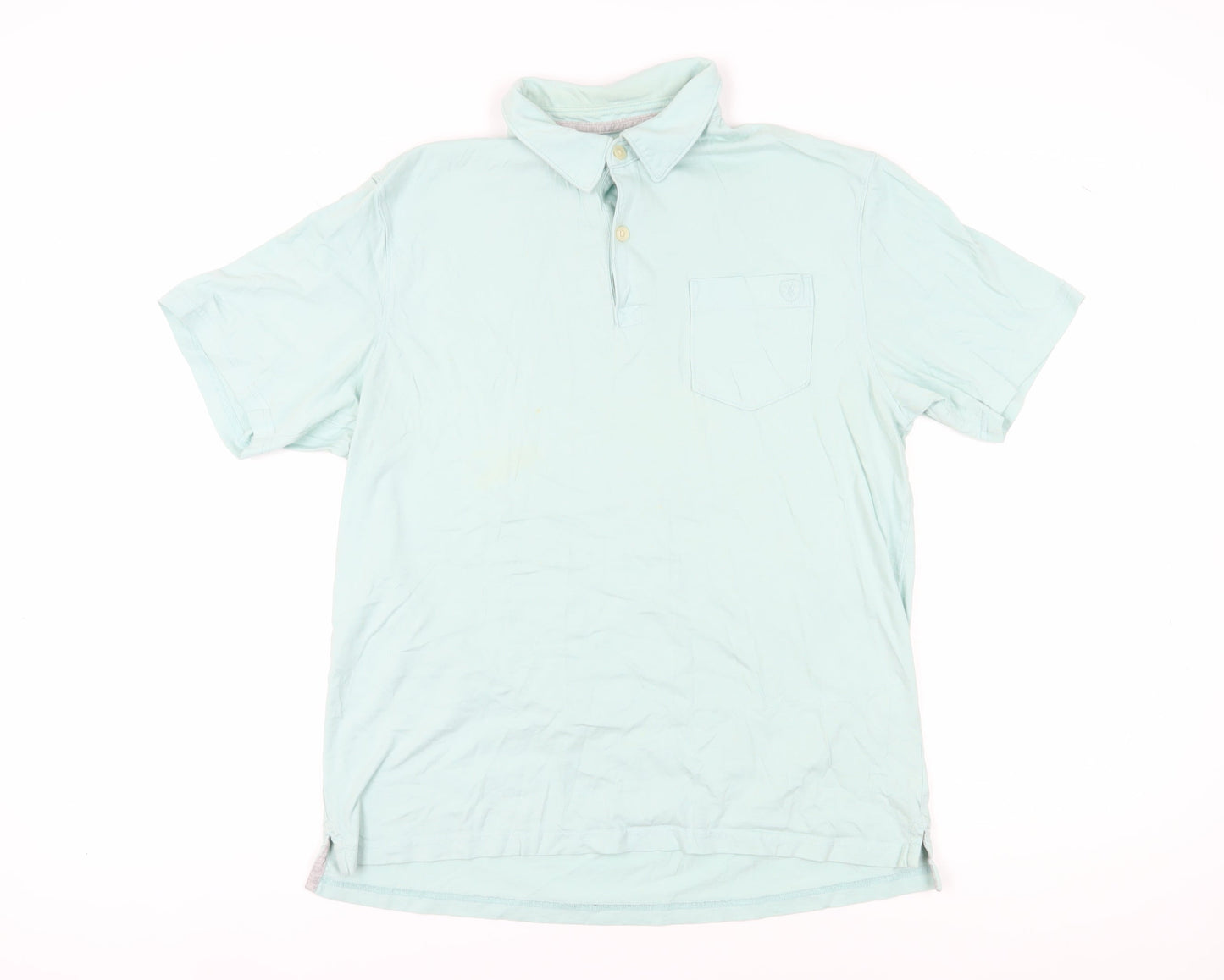 Marks and Spencer Blue Men's Polo Shirt M