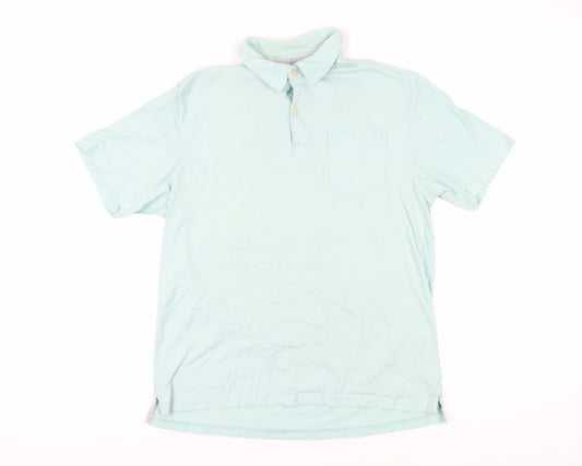 Marks and Spencer Blue Men's Polo Shirt M