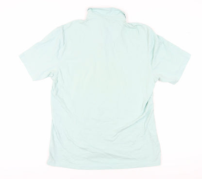 Marks and Spencer Blue Men's Polo Shirt M