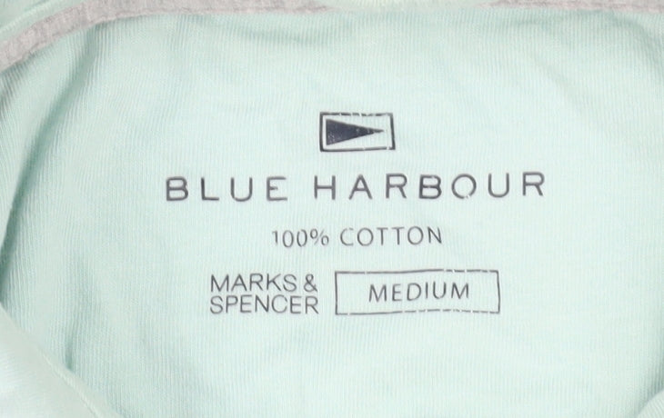 Marks and Spencer Blue Men's Polo Shirt M