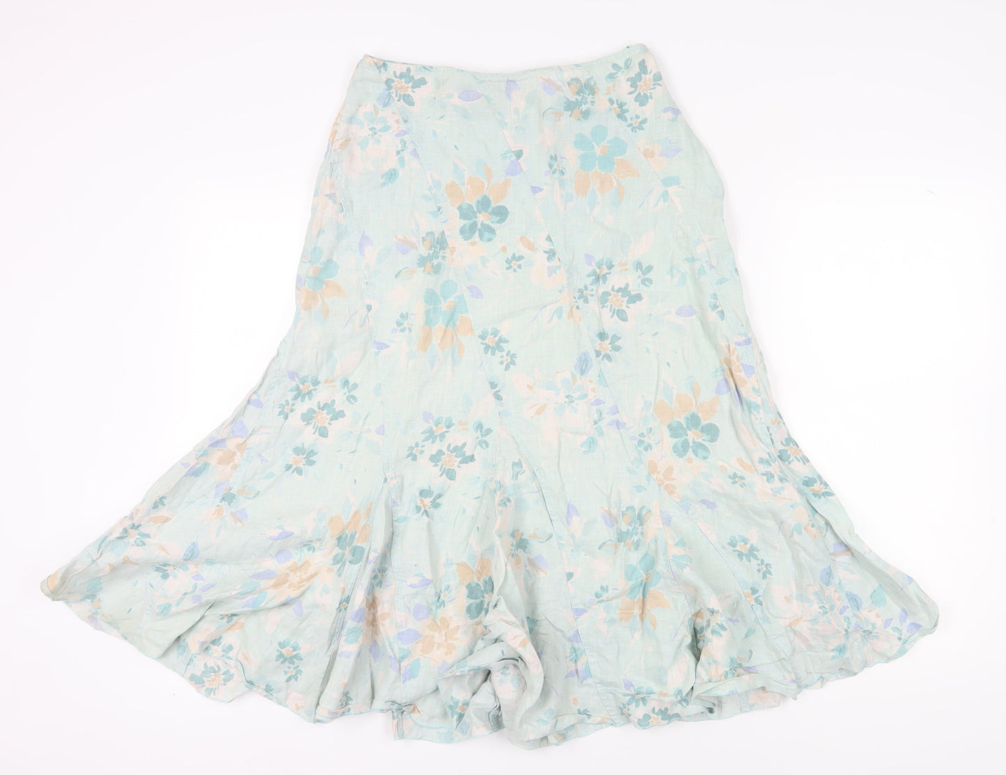 Marks & Spencer Women's Multicoloured A-Line Skirt Size 10