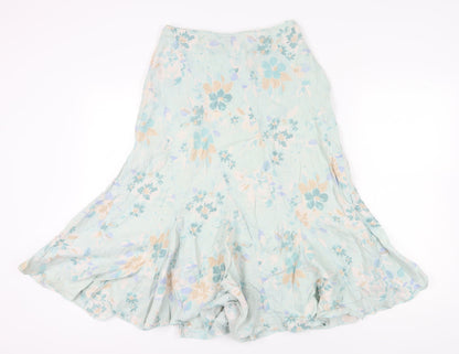 Marks & Spencer Women's Multicoloured A-Line Skirt Size 10