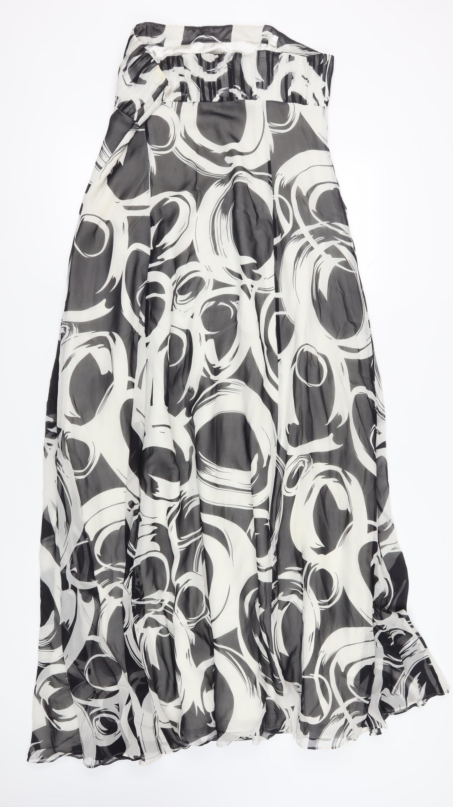 Coast Women Multicoloured Strapless Silk Geometric Dress