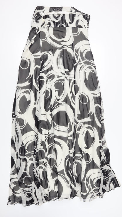 Coast Women Multicoloured Strapless Silk Geometric Dress