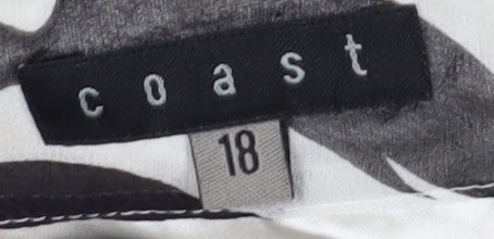 Coast Women Multicoloured Strapless Silk Geometric Dress