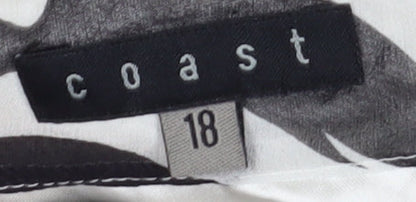 Coast Women Multicoloured Strapless Silk Geometric Dress