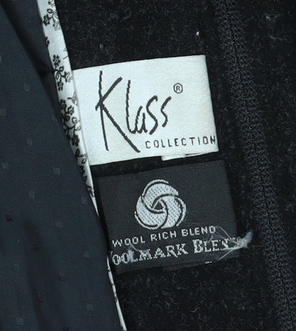 Womens UK Size 10 Klass Collection Black Basic Jacket