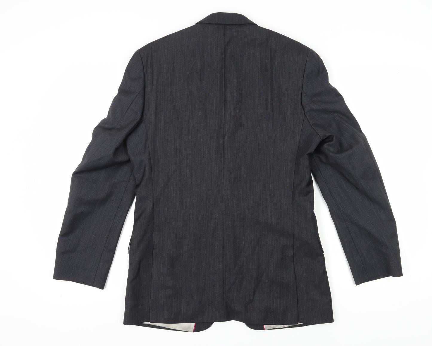 Alexandre Men's Grey Wool Suit Jacket 38R Regular Formal