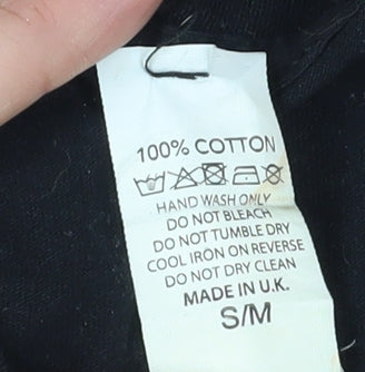 AX Paris Black T-Shirt, Unisex, Size S, Crew Neck