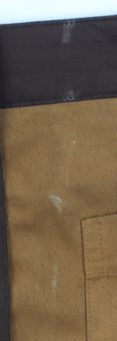 Boohoo Women's Brown A-Line Short Skirt - Size 12