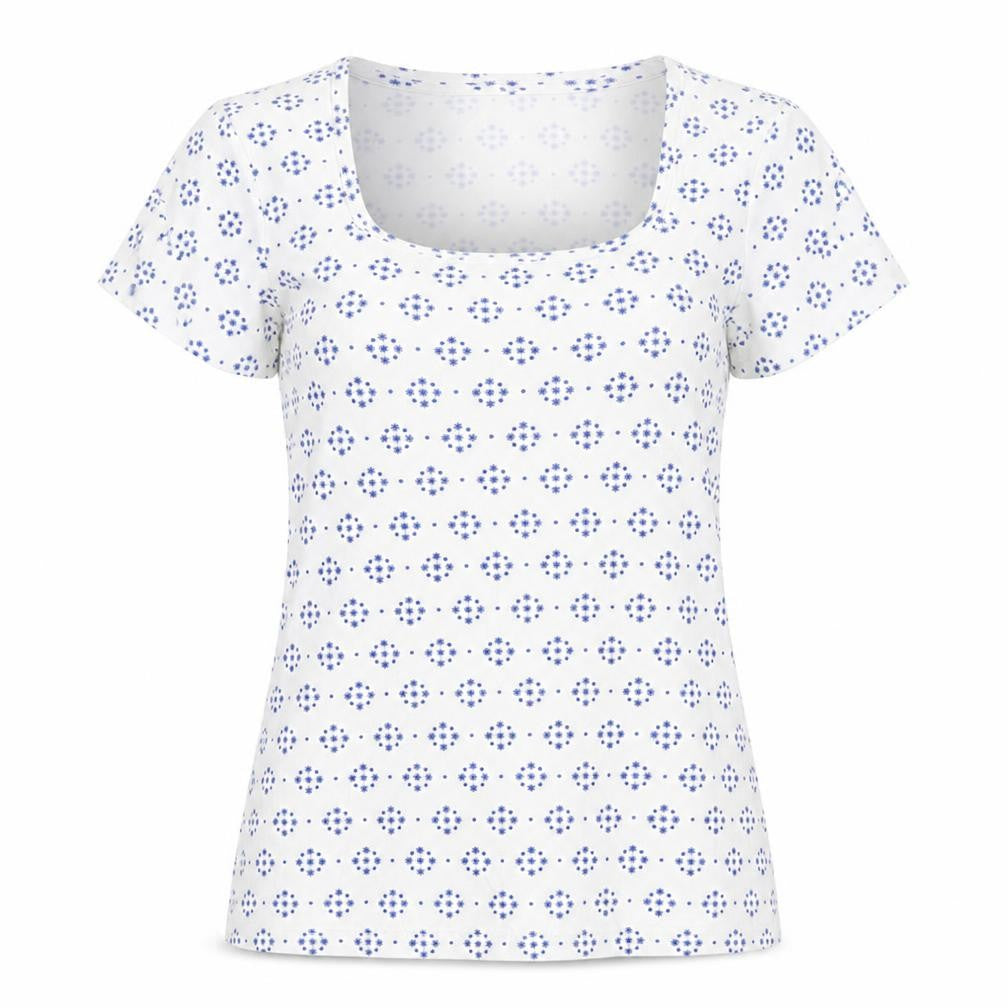Womens UK Size 12 M&Co White Basic T-Shirt