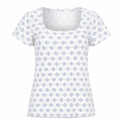 Womens UK Size 12 M&Co White Basic T-Shirt