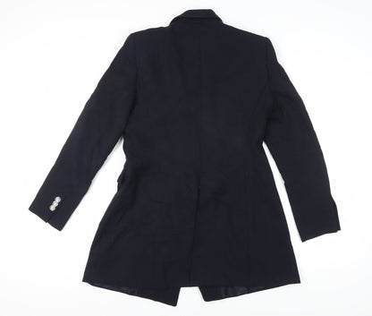 Zara Women's Blue Blazer, Regular Fit, Size 12
