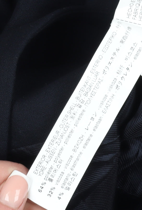 Zara Women's Blue Blazer, Regular Fit, Size 12