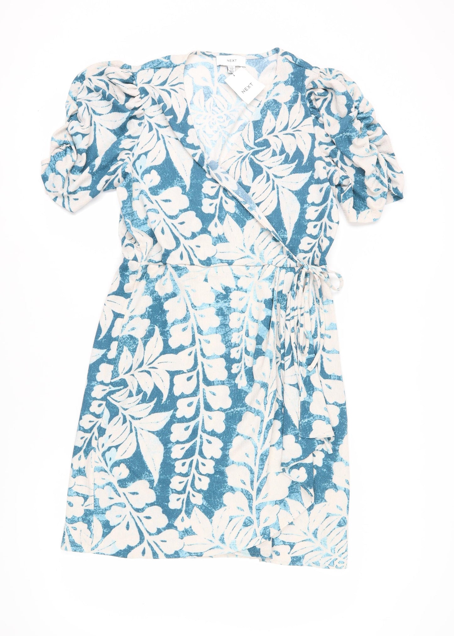Next Women's Blue Wrap Dress Size 18