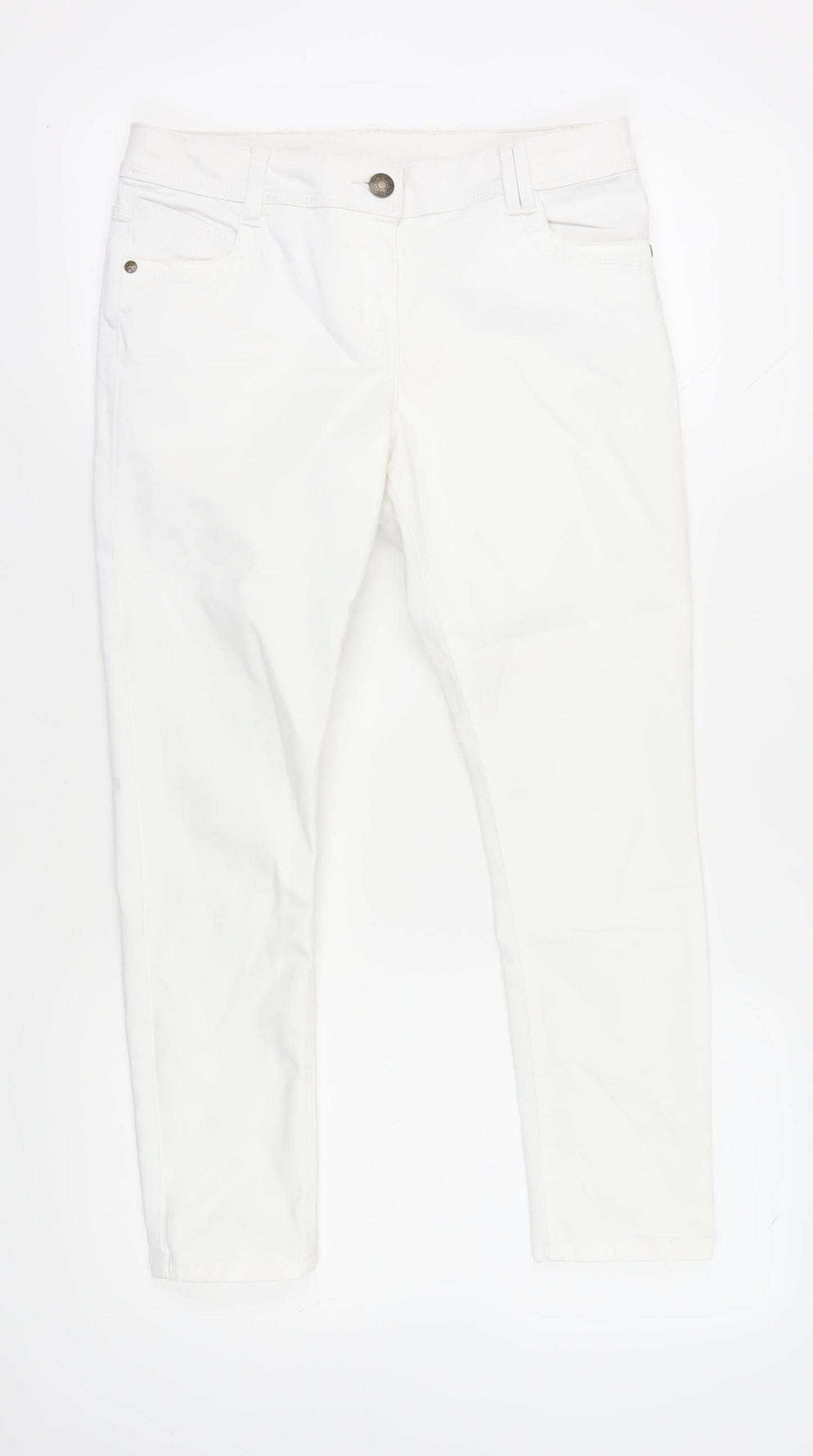 George Women's White Jeans, Size 12